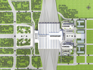 徐州东站东侧站房扩建工程实施后交通组织图.