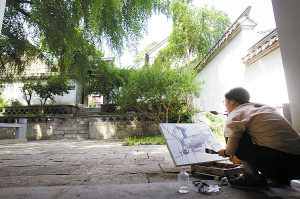 专业师生,他们是"人文云龙 千年户部山"文化专题活动"手绘户部山大